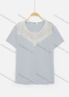 Wholesale Women's Cowl Neck Rhinestone Applique Knit Tops - Liuhuamall