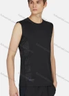 Wholesale Men's Sporty Round Neck Sleeveless Striped Breathable Plain Tank Top - Liuhuamall