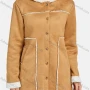 Wholesale Women's Hooded Long Sleeve Thermal Lined Button Down Pockets Coat preview