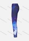 Wholesale Women's Athletic Geometric Colorblock High Waist Yoga Elasticity Leggings - Liuhuamall