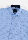 Wholesale Men's Slim Fit Long Sleeve Button Down Polka Dots Print Dress Shirts - Liuhuamall