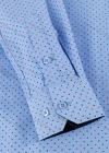Wholesale Men's Slim Fit Long Sleeve Button Down Polka Dots Print Dress Shirts - Liuhuamall