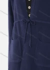 Wholesale Women's Plain Tie Front Dual Pocket Rib-knit Trim High Low Hem Cardigan - Liuhuamall