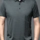 Wholesale Men's Casual Striped Short Sleeve Polo Shirt T1930# Green Clothing Wholesale Market Liuhua