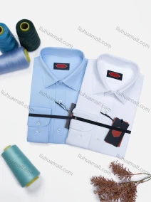Wholesale Men's Casual Plain Long Sleeve Collared Button Down Shirt 0568-2#, LIUHUA CLOTHING WHOLESALE