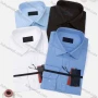 Wholesale Men's Casual Plain Long Sleeve Collared Button Down Shirt 1906-4# preview