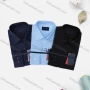 Wholesale Men's Casual Plain Long Sleeve Collared Button Down Shirt 8570-3# preview