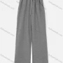 Wholesale Women's Casual Drawstring Plain Wide Leg Pants With Pockets preview