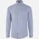 Men's Business Plain Collared Button Down Patch Pocket Long Sleeve Shirts Gray Clothing Wholesale Market -LIUHUA