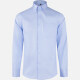 Men's Business Plain Collared Button Down Patch Pocket Long Sleeve Shirts Light Blue Clothing Wholesale Market -LIUHUA