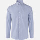 Men's Casual Striped Collared Button Down Patch Pocket Long Sleeve Shirts Blue Clothing Wholesale Market -LIUHUA