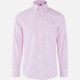 Men's Business Allover Print Collared Button Down Patch Pocket Long Sleeve Shirts Pink Clothing Wholesale Market -LIUHUA