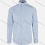 Wholesale Men's Business Allover Pin Dot Print Collared Button Down Patch Pocket Long Sleeve Shirts preview