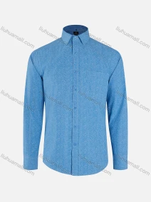 Wholesale Men's Vacation Allover Print Collared Button Down Patch Pocket Long Sleeve Shirts, LIUHUA CLOTHING WHOLESALE