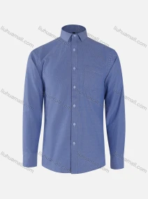 Wholesale Men's Business Plain Collared Button Down Patch Pocket Long Sleeve Shirts, LIUHUA CLOTHING WHOLESALE