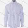 Wholesale Men's Formal Striped Collared Button Down Patch Pocket Long Sleeve Shirts preview