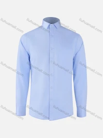 Wholesale Men's Formal Plain Collared Button Down Patch Pocket Long Sleeve Shirts, LIUHUA CLOTHING WHOLESALE