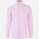 Men's Formal Plain Collared Button Down Patch Pocket Long Sleeve Shirts Pink Clothing Wholesale Market -LIUHUA
