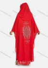 Wholesale Women's Chiffon Vintage Muslim Khimar Jellabiya Sequin Hooded Abaya Cloak - Liuhuamall
