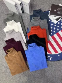 Wholesale Men's Casual Thermal Turtleneck Long Sleeve Knit Sweater 6822#, LIUHUA CLOTHING WHOLESALE