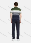 Wholesale Men's Casual 100% Cotton Striped Colorblock Short Sleeve Polo Shirts 22020# - Liuhuamall