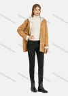 Wholesale Women's Hooded Long Sleeve Thermal Lined Button Down Pockets Coat - Liuhuamall