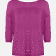 Women's Cable Knit Crew Neck Long Sleeve Plain Sweater B698# Clothing Wholesale Market -LIUHUA