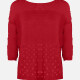 Women's Cable Knit Crew Neck Long Sleeve Plain Sweater B717# Clothing Wholesale Market -LIUHUA