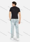 Wholesale Men's Rhinestone Bear Graphic Round Neck Slim Fit Casaul Tee - Liuhuamall