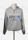 Wholesale Women's Casual Hooded Letter Quarter Zip Long Sleeve Hoodies - Liuhuamall