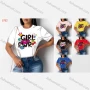 Wholesale Women's Casual Round Neck Short Sleeve Graffiti Print T-Shirt 5752# preview