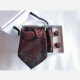 Men's Fashion Paisley Embroidery Tie & Pocket Square & Cufflinks Sets Brick Red Clothing Wholesale Market -LIUHUA