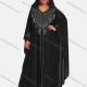 Wholesale Women's Chiffon Vintage Muslim Khimar Jellabiya Sequin Hooded Abaya Cloak 202# Clothing Wholesale Market Liuhua