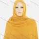 Wholesale Women's Autumn Yellow Plain Raw Edge Cotton Hijab Scarf Yellow Clothing Wholesale Market Liuhua