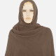 Women's Autumn Yellow Plain Raw Edge Cotton Hijab Scarf 23# Clothing Wholesale Market -LIUHUA