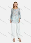 Wholesale Women's Casual Notched Neck Long Sleeve Floral Blouse - Liuhuamall