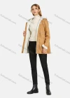 Wholesale Women's Hooded Long Sleeve Thermal Lined Button Down Pockets Coat - Liuhuamall