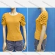 Wholesale Women's Casual Crew Neck Short Sleeve Drawstring Knit Plain Tops 1# Clothing Wholesale Market Liuhua