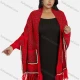 Wholesale Women's Casual Waffle Knit Scarf Hem Cover Up Cardigan 425# Red Clothing Wholesale Market Liuhua