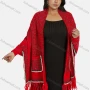 Wholesale Women's Casual Waffle Knit Scarf Hem Cover Up Cardigan 425# preview