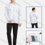 Wholesale Men's Athletic High Stretchy Crew Neck Marble Print Long Sleeve Sweatshirt preview