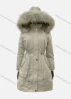 Wholesale Women's Hooded Fuzzy Faux Fur Collar Zipper Buttons Drawstring Pockets Mid Length Coat - Liuhuamall