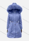 Wholesale Women's Hooded Fuzzy Faux Fur Collar Zipper Buttons Drawstring Pockets Mid Length Coat - Liuhuamall