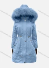 Wholesale Women's Hooded Fuzzy Faux Fur Collar Zipper Buttons Drawstring Pockets Mid Length Coat - Liuhuamall