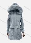 Wholesale Women's Hooded Fuzzy Faux Fur Collar Zipper Buttons Layered Drawstring Belted Pockets Mid Length Coat - Liuhuamall