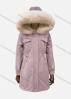 Wholesale Women's Hooded Fuzzy Faux Fur Collar Buttons Drawstring Flap Pockets Mid Length Coat - Liuhuamall