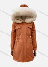 Wholesale Women's Hooded Fuzzy Faux Fur Collar Buttons Drawstring Flap Pockets Mid Length Coat - Liuhuamall