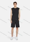 Wholesale Men's Sporty Round Neck Sleeveless Striped Breathable Plain Tank Top - Liuhuamall