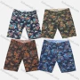 Wholesale Men's Tropical Allover Plants Print Hawaii Beach Shorts 1817# preview
