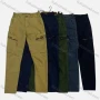 Wholesale Men's Casual Zipper Pockets Plain Cargo Pant AK7309# preview